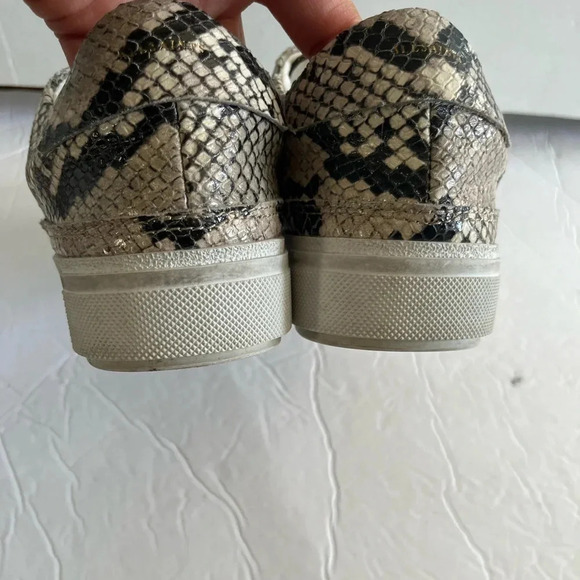 AllSaints Trish Snakeskin Print Platform Sneakers Women’s 8 Beige - Picture 9 of 17